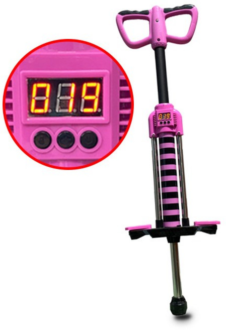 [한토이] NEW 스카이콩콩 점핑스틱 카운터 사운드기능, 핑크95(30kg 이하), 1개