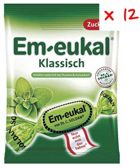 엠오이칼 클래식 코프 드롭, 75g, 12개