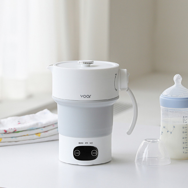 보아르 이지전기포트 M1 접이식 휴대용 전기커피포트 분유포트 캠핑 보온 전기주전자, 보아르 이지전기포트M1 K0022