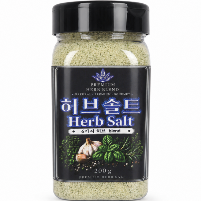 공푸드 허브솔트 국내산 구운소금 허브6가지 구이 찌개 반찬, 1개, 200g