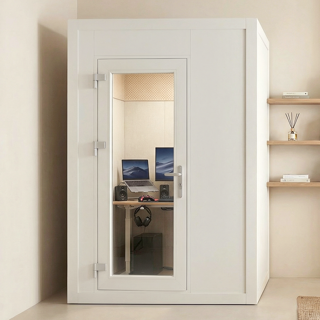 쉿 스토어 방음부스 맞춤 제작 조립가정용 조립식 부스 M1, 2650X2650, 1개, 연베이지