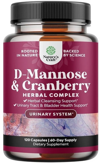 D Mannose 디만노스 크랜베리 1000mg 60캡슐 건강유지 영양제, 60, 1 - 쿠팡
