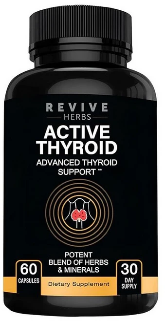Revive Herbs 갑상선 지원 최적의 건강을 위한 강력한 아슈와간다 요오드 셀레늄 마그네슘 아연 비타민 B12 혼합물 - 60캡슐, 1개, 60정 - 쿠팡