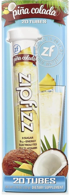 Zipfizz 헬시스포츠 에너지 믹스 비타민B12 함유 핑크 그레이프프루트 튜브 20개입 11g 0.39oz, 2개, 20정 - 쿠팡