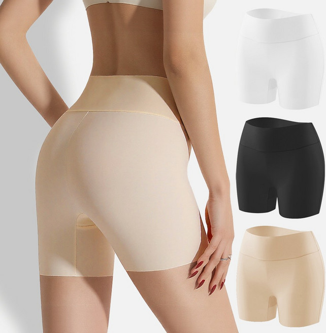 소프트포라 하이웨스트 심리스 뱃살 보정 속바지 사각 드로즈 팬티