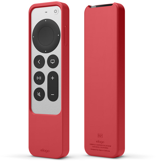 엘라고 R2 2021 애플티비 4K 리모컨 케이스, 레드, 1개