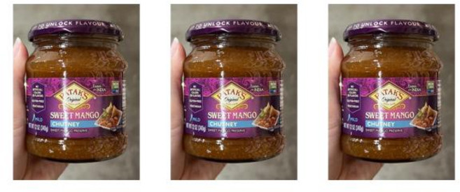 (미국마트) 파탁스 스위트 망고 처트니 소스 340g 3개 Patak's Sweet Mango Chutney 12oz(340g)