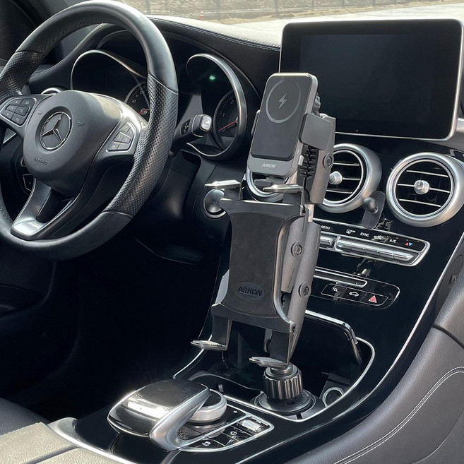 맥세이프 차량용 컵홀더 타블릿 스마트폰 듀얼 거치대 휴대폰 핸드폰 태블릿 애플 아이폰 아이패드 갤럭시탭 거치대, 아콘 MWCTR6323 + 포토후기, 1개