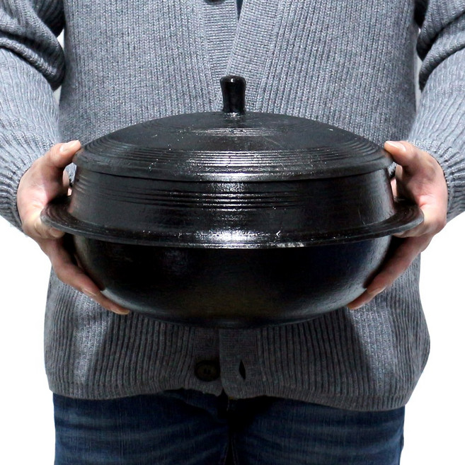 무쇠주물마을 옛날 전통 미니 무쇠 가마솥 12~28cm 가정용, 길들인 솥, 26cm