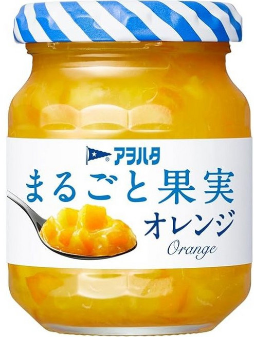 아오하타 통과실딸기 125g 무설탕 잼, 오렌지, 3개, 250g