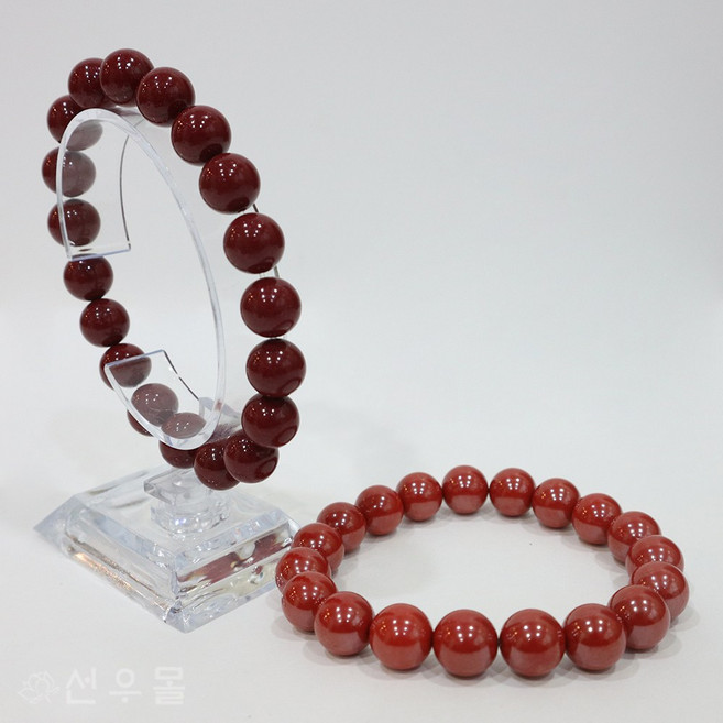 선우몰 경면주사 90%원석 팔찌 자금사 홍사 6mm 8mm 10mm 합장주 원석팔찌 염주팔찌 행운 재물 패션팔찌