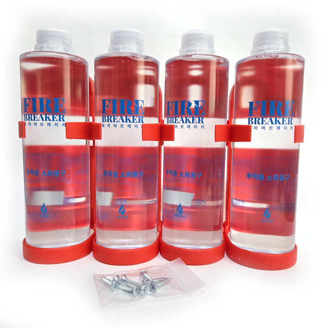 던지는 소화기 투척용 액체 강화액 투척식 소화기, 4개 1세트, 4개, 600ml