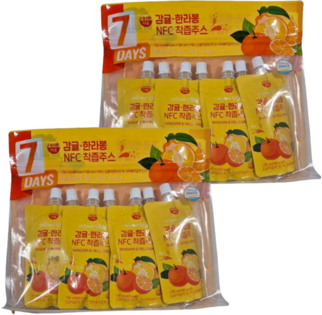 자임 감귤 한라봉 NFC 착즙주스, 14개, 100ml
