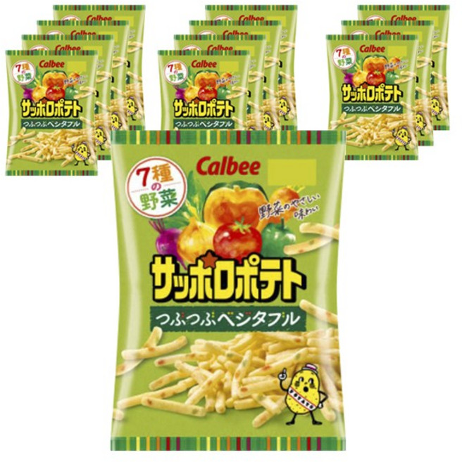 Calbee 卡樂比 7種蔬菜薯條餅乾, 12包, 72g