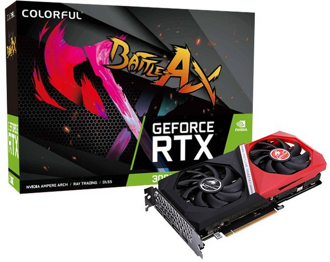 컬러풀 지포스 RTX 3060 토마호크 DUO V2 D6 12GB LHR
