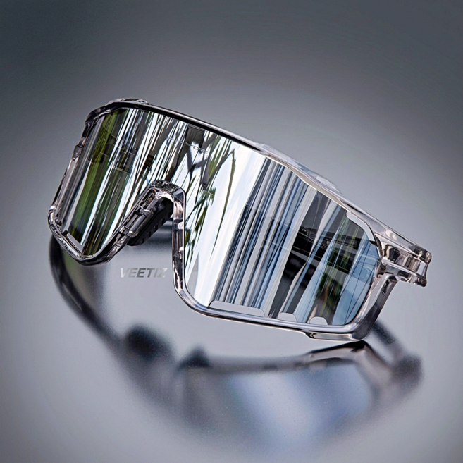 VEETIZ 스포츠 변색 선글라스 고글 자외선차단 자전거 남성 여성 골프 낚시 야구