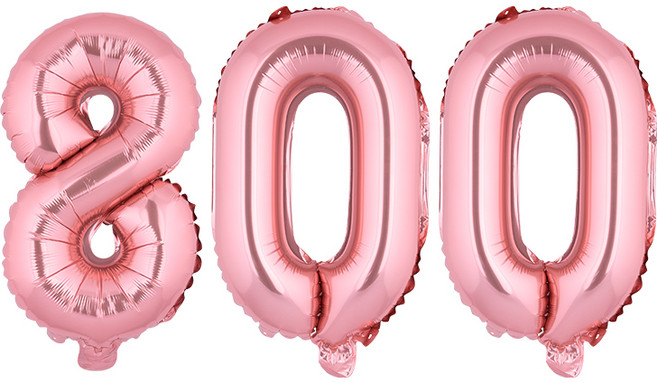 아트포유 백일 100일 200일 300일 풍선 이벤트 세트 3P, 핑크 골드 800, 1개