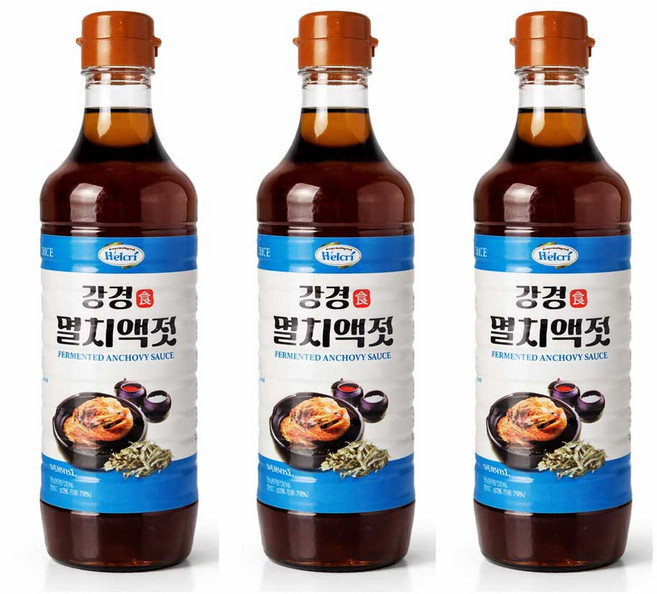 맛더한 강경 멸치액젓, 3개, 860ml