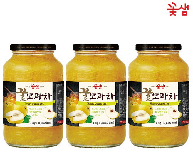 꽃샘 꿀모과차, 1kg, 3개