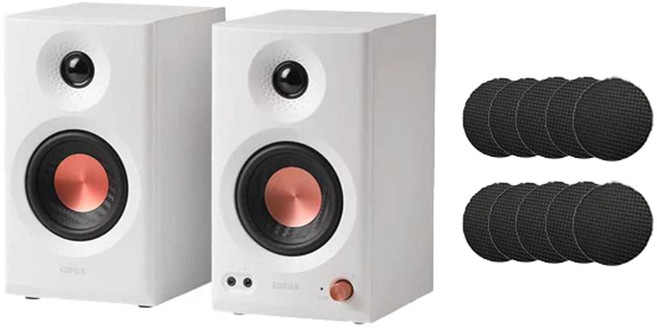 에디파이어 MR3 스튜디오 블루투스 스피커 + 미끄럼방지매트 패드, 화이트