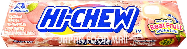 모리나가 하이츄 복숭아 57g, 1개