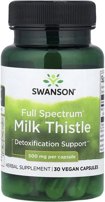 몸관리하세요 겨울입니다 Swanson Full Spectrum® 밀크시슬 500mg 베지 캡슐 30정 특별관리진행, SwansonFullSpectrum밀크시슬500mg베지, 1 - 쿠팡
