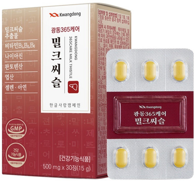 광동 365케어 밀크씨슬, 30정, 1개