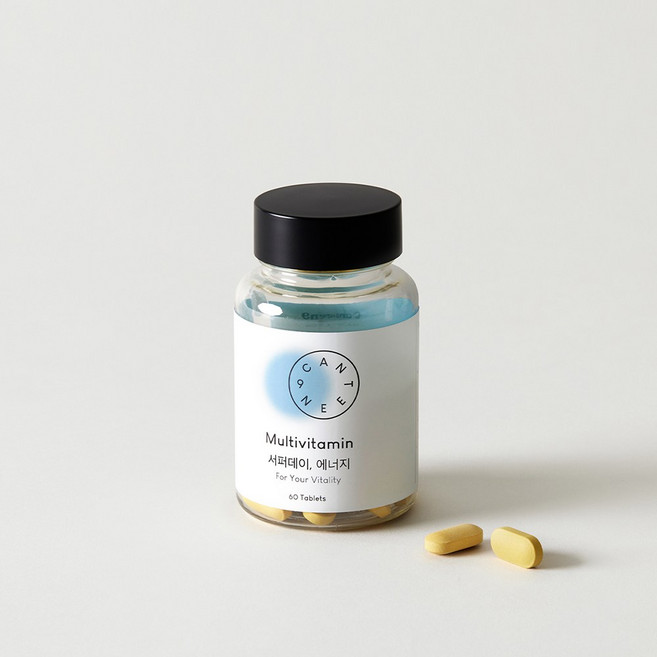 서퍼데이 에너지 종합비타민 면역 비타민B군8종 비타민D 엽산 마그네슘, 60정, 1개