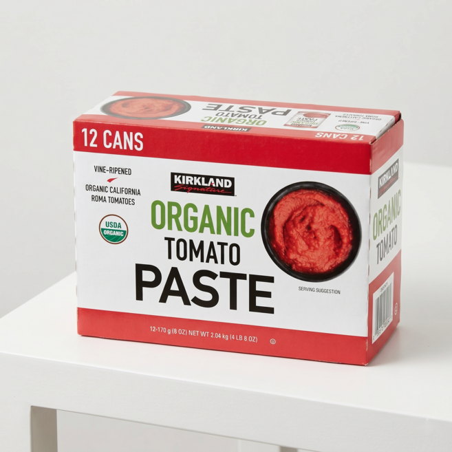 코스트코 커클랜드 유기농 토마토 페이스트 파스타 소스(총12개입), 1박스, 2.04kg