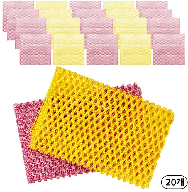 크린라이프 망사수세미 20P, 2세트, 10개