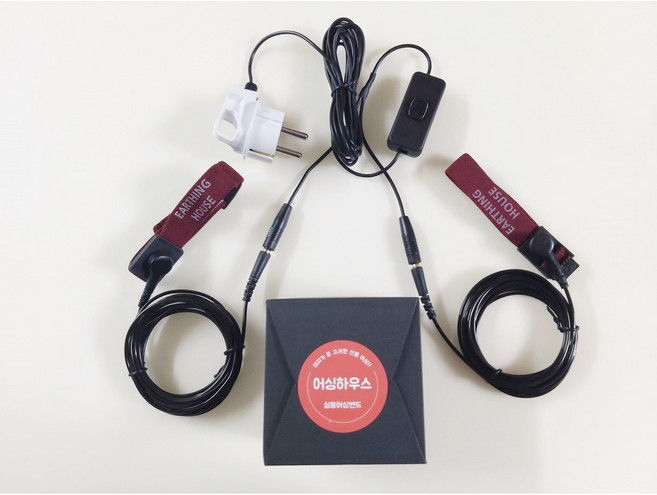 어싱하우스 실용어싱밴드 손목 발목 세트 어싱안전플러그 어싱제품, 1개, 1세트, 발목용2개+어싱안전플러그5m