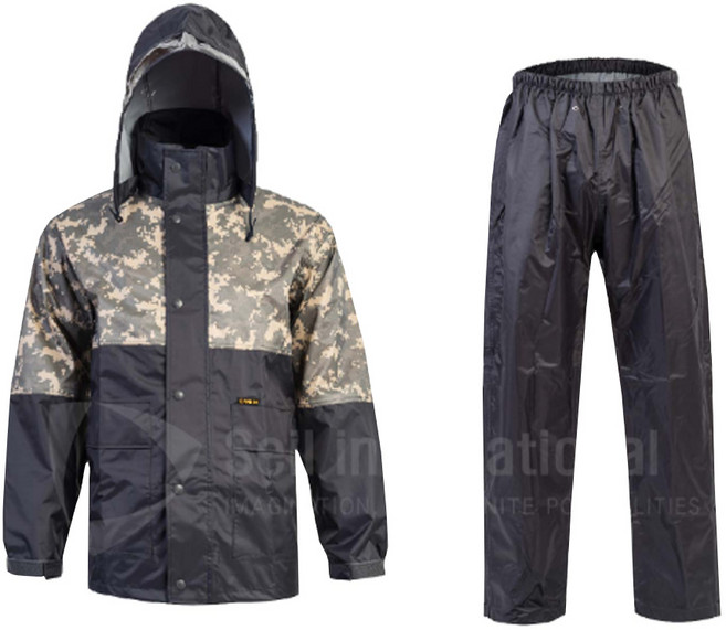 제비표우의 작업용 우비 밀리터리 우의 상하의 세트 SI-160