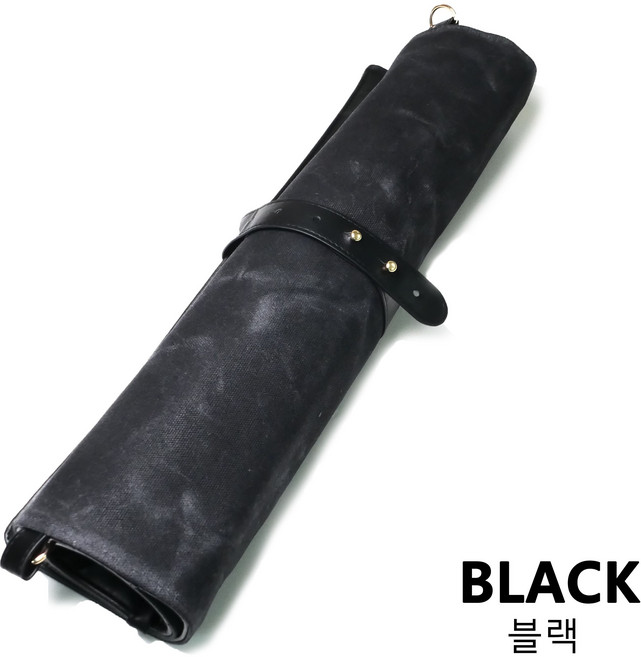 제이에스다이닝 가죽 셰프 나이프 칼가방 케이스 사시미 칼 휴대용 쉐프 조리 조리도구 가방, 블랙+(금박)각인추가, 1개