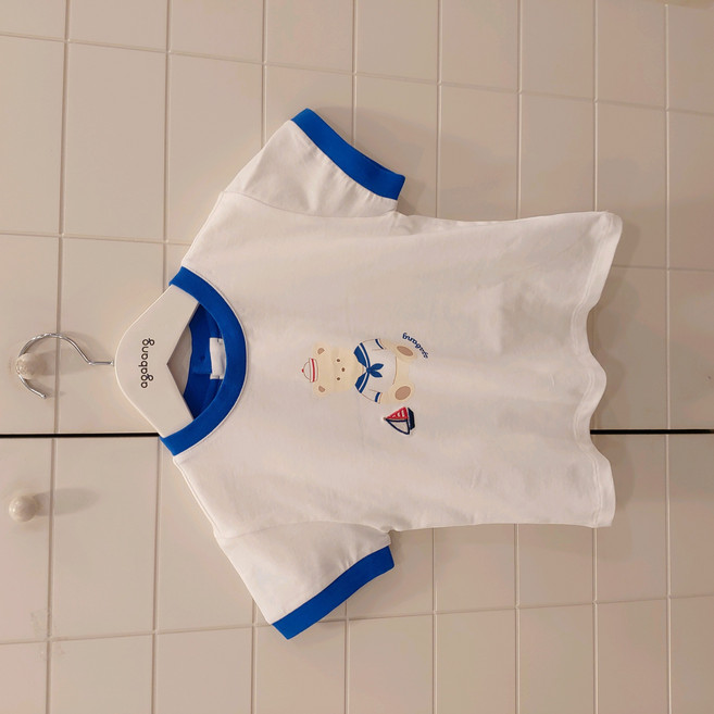 아가방 NC청주점# 26년여름신상~ 신축성 좋은 배색 반팔 티셔츠