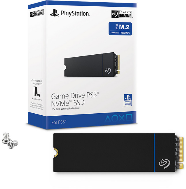 씨게이트 정품 PS5 공식 라이선스 SSD NVMe Gen4.0 M.2 2280, 1TB, Game Drive for PS5