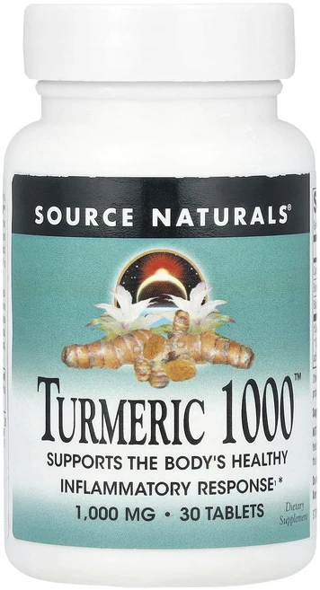 새해 첫좋은선물 Source Naturals Turmeric 1000™ 1000mg 30정 제대로 할인합니다, SourceNaturalsTurmeric10001000, 1개 - 쿠팡