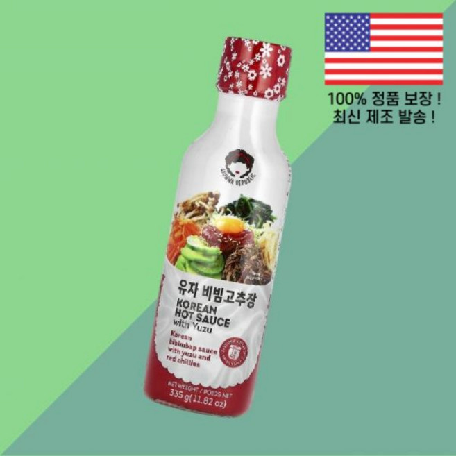 자요네 아줌마 공화국 유자를 넣은 코리안 핫소스 11.82온스 335g Jayone