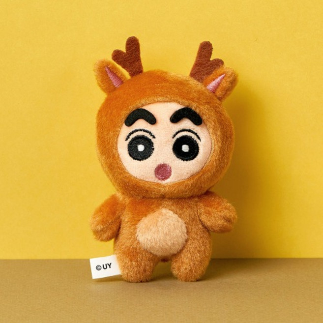 8900 짱구는못말려 동물 코스튬 사슴 짱구 인형 키링 봉제인형 키홀더 가방고리