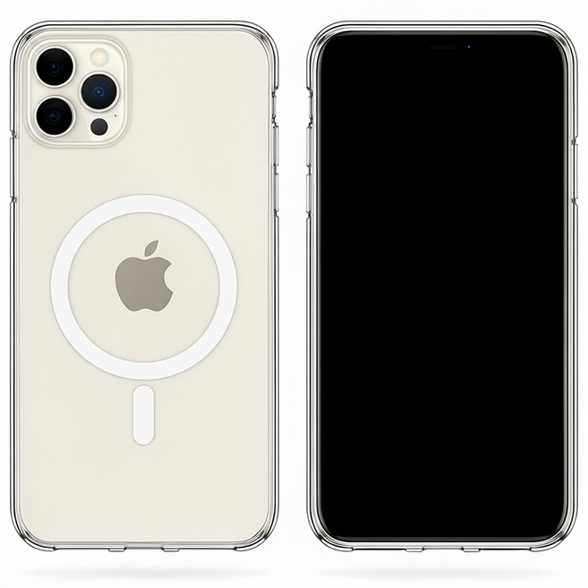 My Gallery 정품 맥세이프 투명 케이스 아이폰 갤럭시 슬림핏 변색방지 2배자력