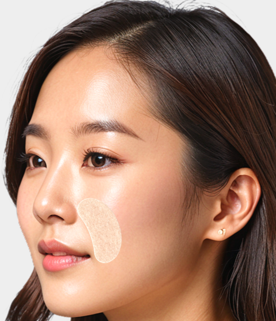 [의료용 실리콘 점착제] 붙이고 자는 랜드윈 실리콘 눈밑 팔자 주름패치 주름살 방지 테이프, 1개, 24개입