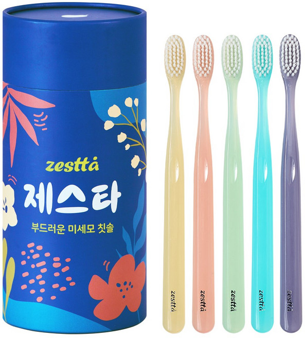 제스타 딥클린 칫솔 부드러운 미세모, 1개, 12개입