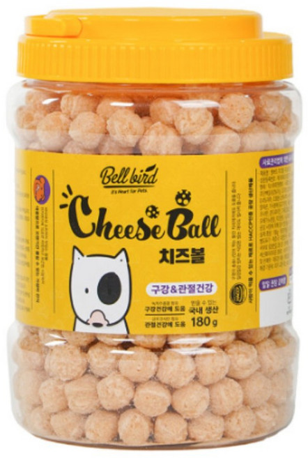 벨버드 체다 치즈볼 구강 관절, 구강/관절, 180g, 1개