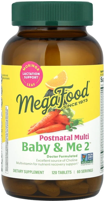 MegaFood Baby & Me 2 산후 종합비타민 120정, MegaFood Baby & Me 2 산후 ..., 1개 - 쿠팡