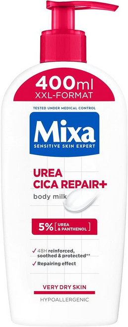 독일 믹사 Mixa 우레아 시카 리페어 밀크 바디로션, 6개, 400ml