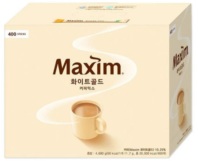맥심화이트골드 커피믹스, 11.7g, 1개입, 400개
