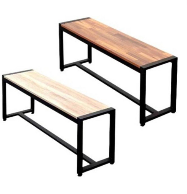 小象生活館 工業風簡約多功能長板凳 穿鞋椅 換鞋凳 110公分集成木, 集成木,110, 1個