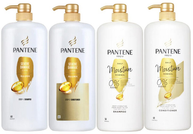 팬틴 프로브이 샴푸 1200mlX2개/ 극손상케어/ 데일리, 2개, 1.2L