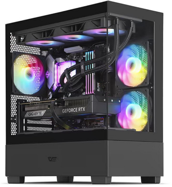 다크플래쉬 darkFlash DS500M RGB 미니타워 컴퓨터 PC 케이스 (블랙), 1개, DS500M RGB (블랙)