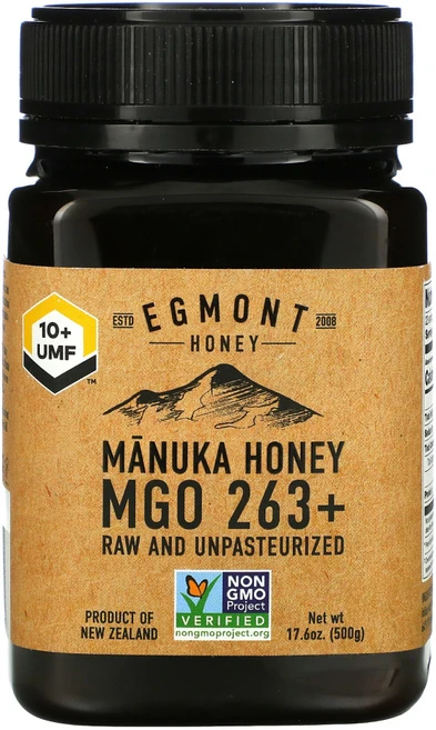 Egmont Honey 마누카 꿀 생 및 저온 살균되지 않은 263+ MGO 17.6 oz (500 g) 1팩, 2kg, 1개, 1.5L - 쿠팡