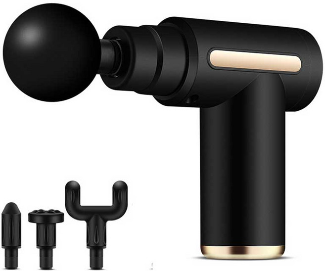 RoseHommy 미니 720 4헤드 마사지건, 블랙